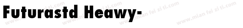 Futurastd Heawy字体转换